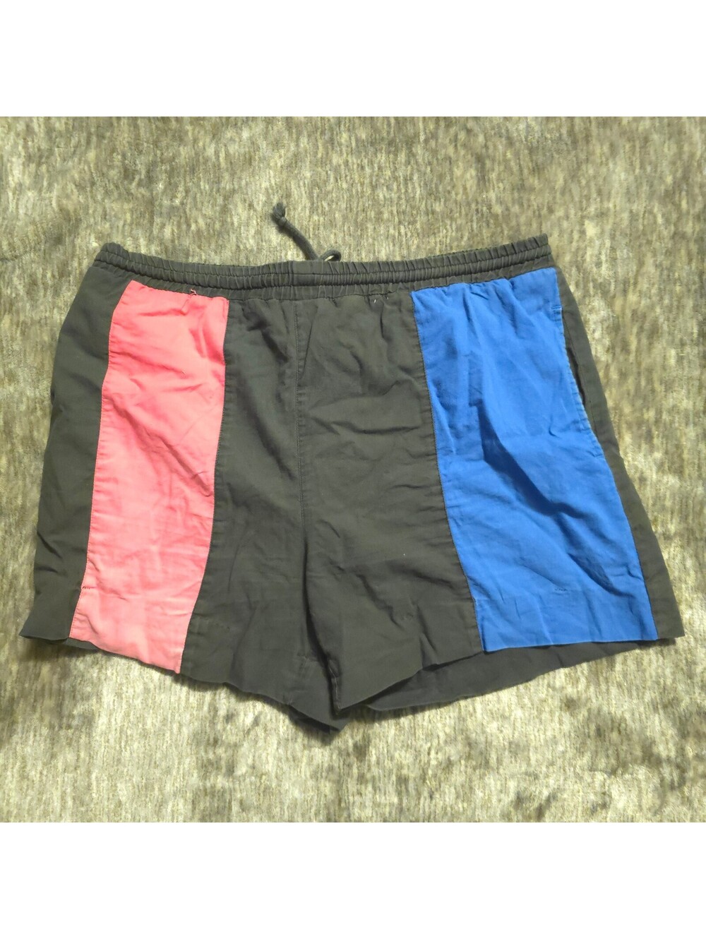 Pony Men's Colorblock Cotton Athletic Shorts Size M